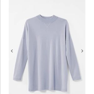 J.Jill pearl blue cashmere crew sweater
